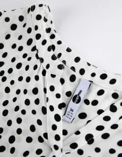 Blouseshirt - Stippenmotief