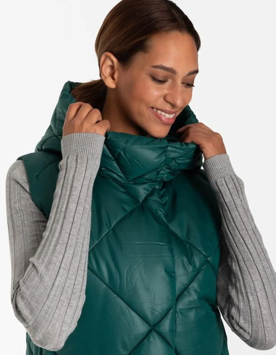 Bodywarmer - Verborgen Knoopsluiting