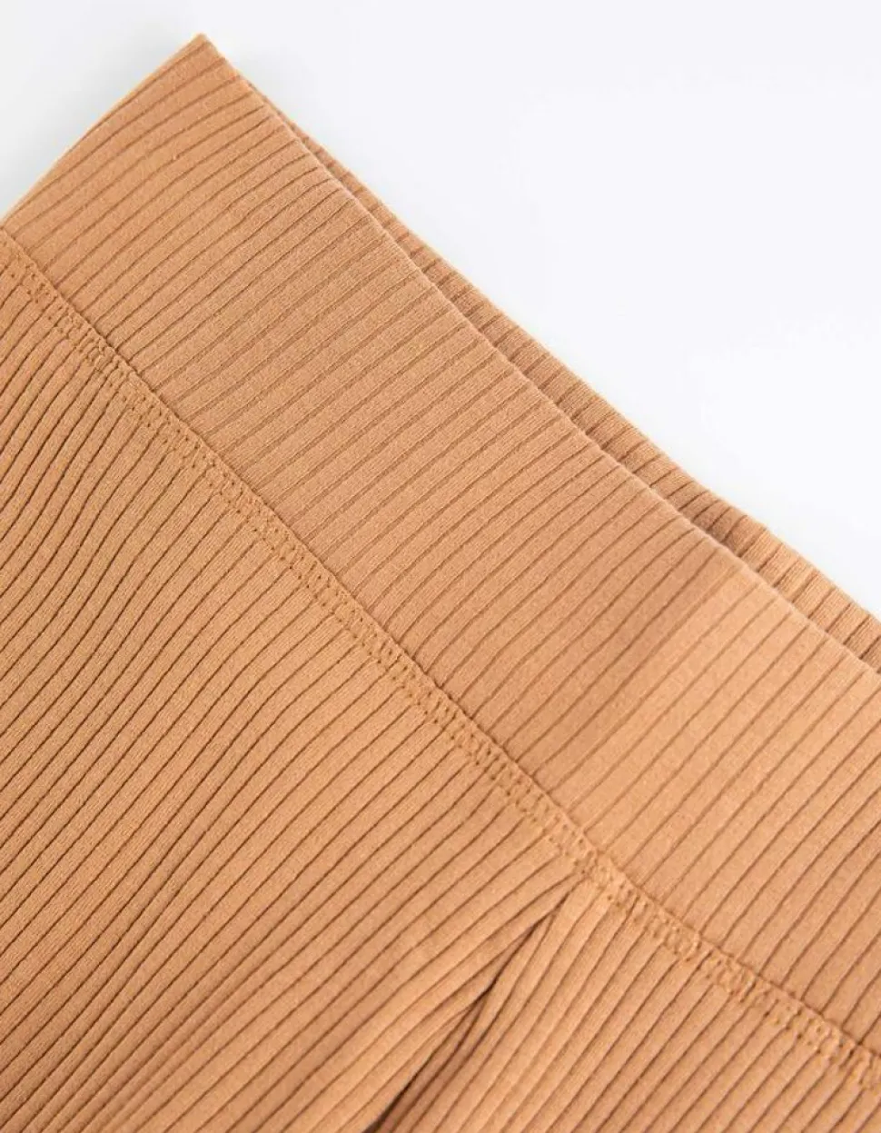 Broek Met Uitlopende Pijpen - Geribde Structuur