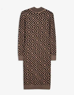 Gebreide Jurk - Print All-Over