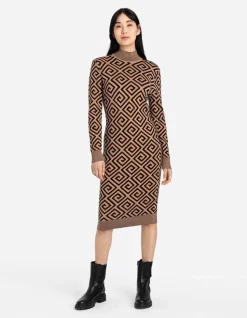 Gebreide Jurk - Print All-Over