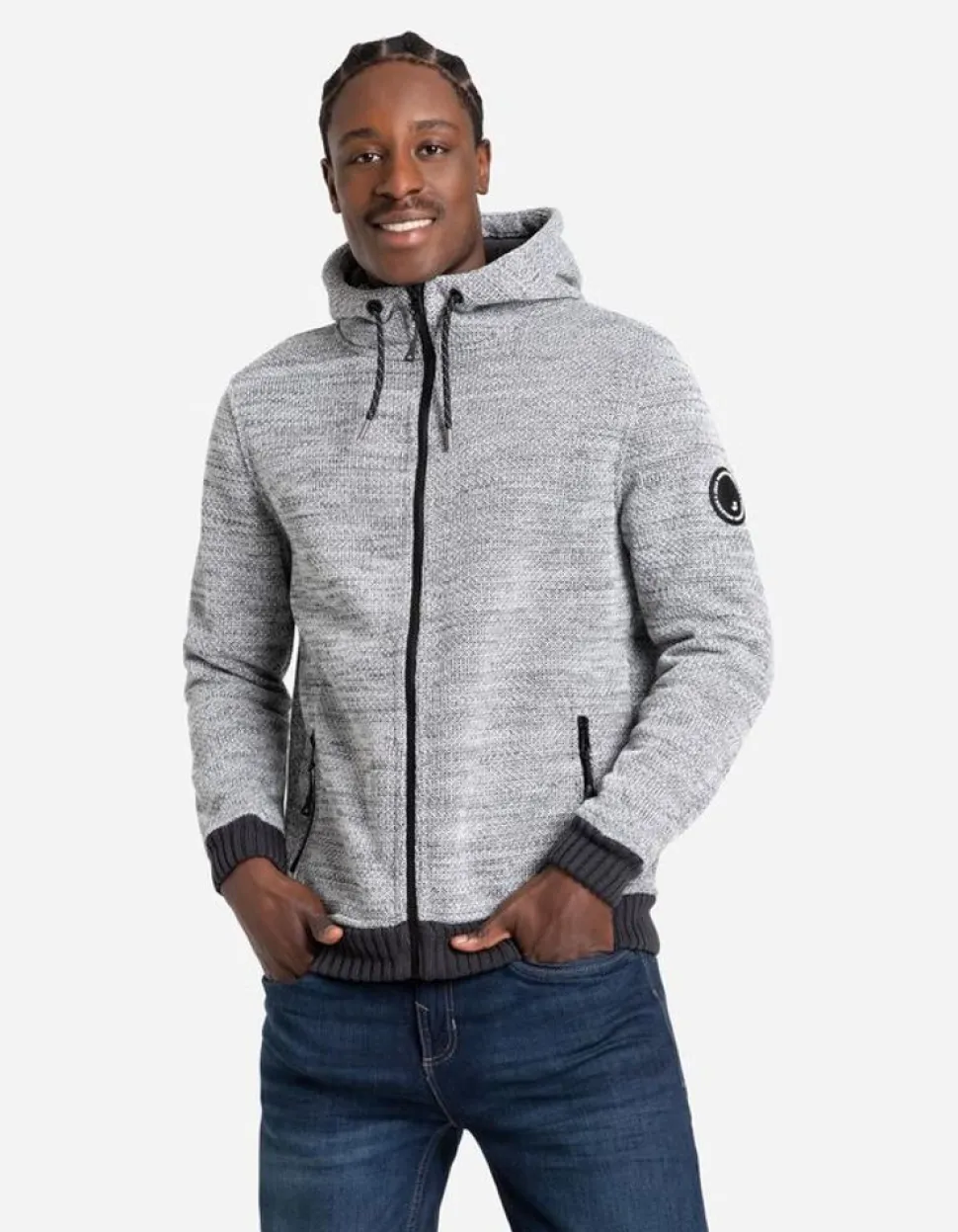 Gebreid Vest - Capuchon