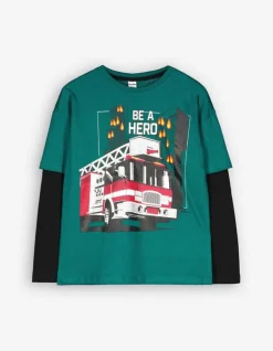 Longsleeve - Dubbellaagse Look