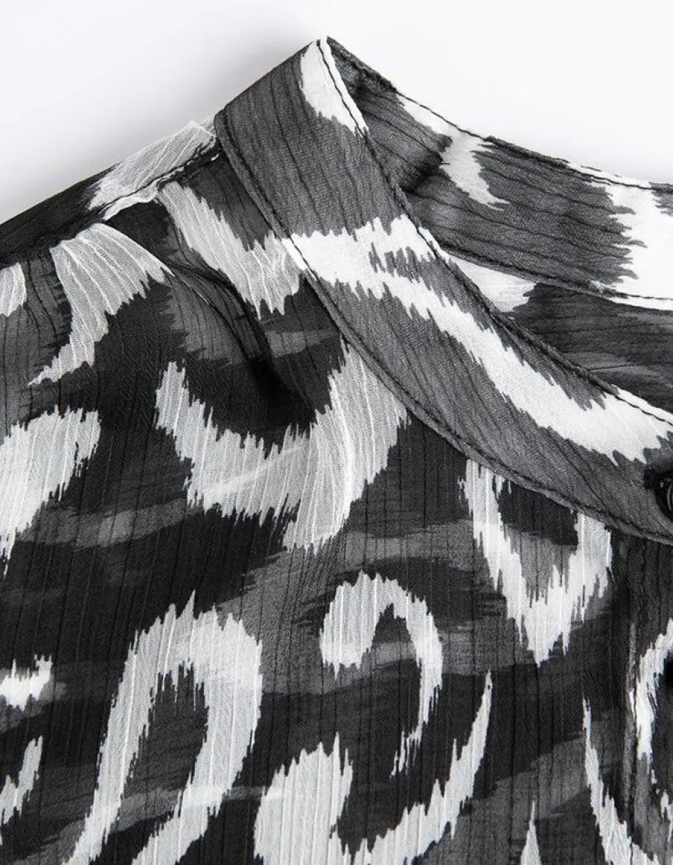 Overhemdblouse - Chiffon