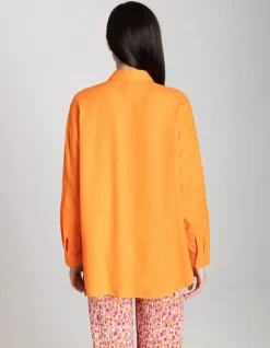 Overhemdblouse - Linnenmix