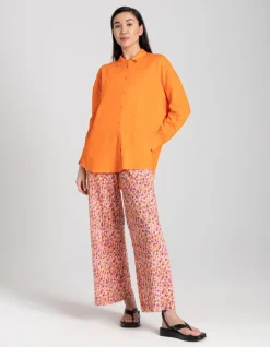 Overhemdblouse - Linnenmix