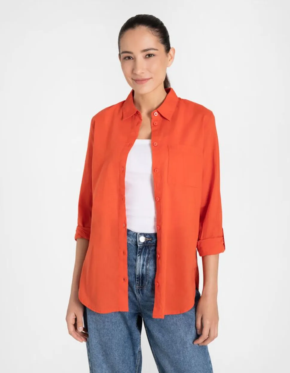 Overhemdblouse - Oversized Fit