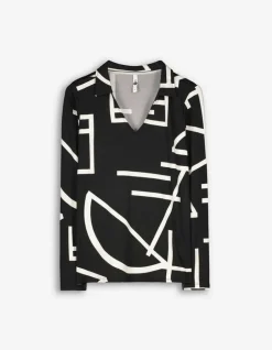 Overhemdblouse - V-Hals