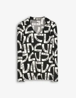 Overhemdblouse - V-Hals