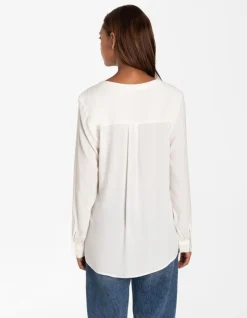 Overhemdblouse - V-Hals
