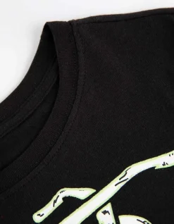 Pyjamaset Bestaande Uit Shirt Met Lange Mouwen En Broek - Gloeit In Het Donker