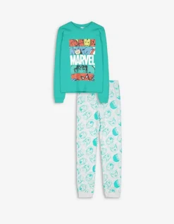 Pyjamaset Bestaande Uit Shirt Met Lange Mouwen En Broek - Print All-Over