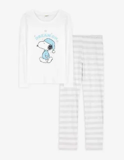 Pyjamaset Bestaande Uit Shirt Met Lange Mouwen En Broek - Peanuts