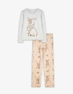 Pyjamaset Bestaande Uit Shirt Met Lange Mouwen En Broek - Bambi