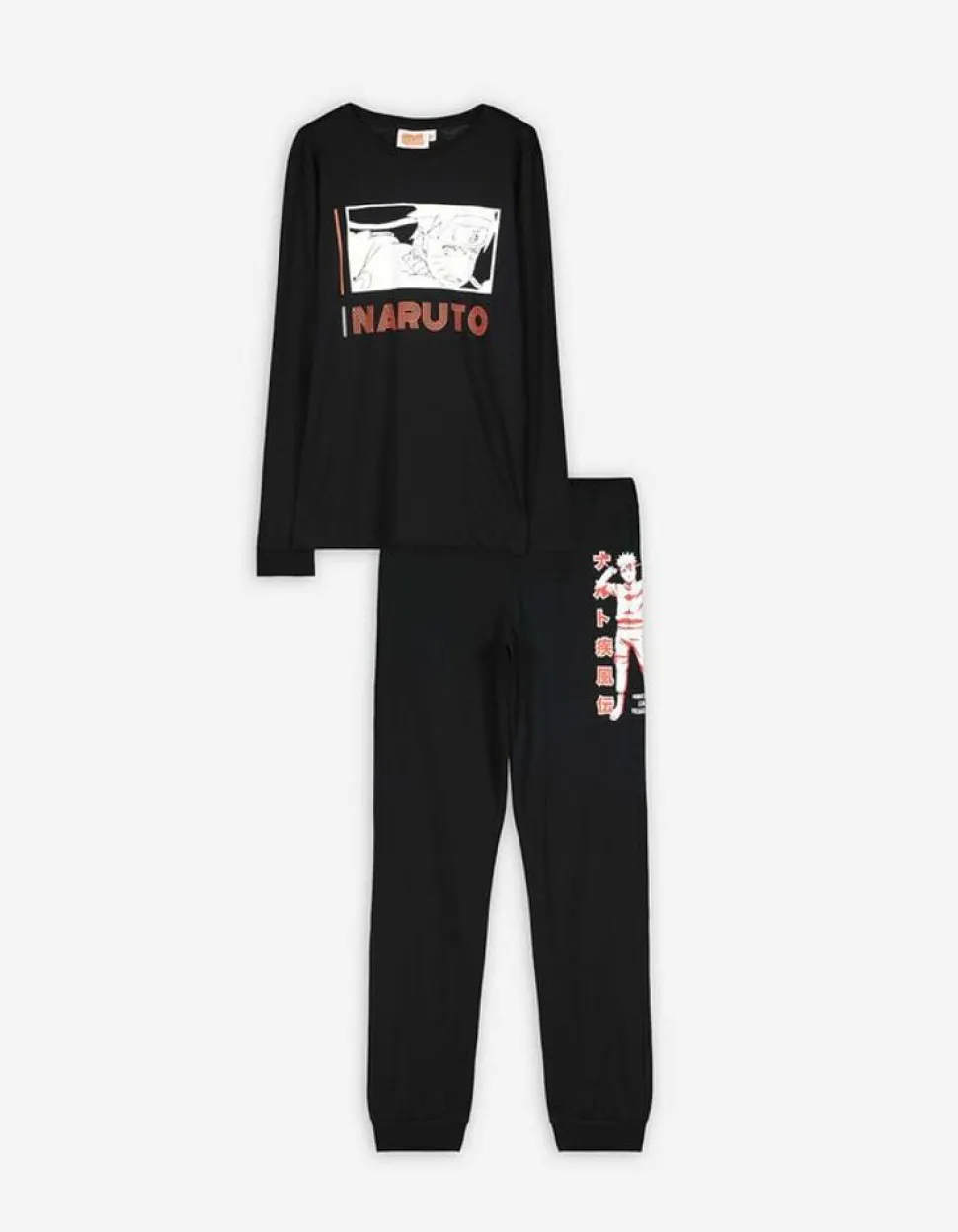 Pyjamaset Bestaande Uit Shirt Met Lange Mouwen En Broek - Naruto