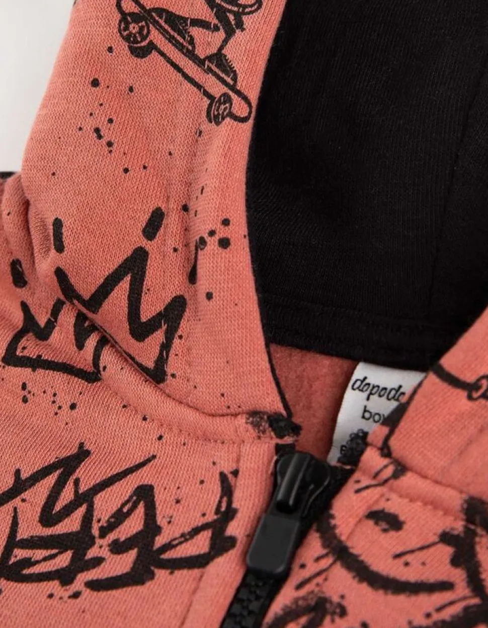 Sweatvest - Motief All-Over
