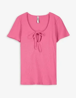 T-Shirt - Hals Met Cut-Out