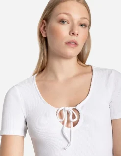 T-Shirt - Hals Met Cut-Out