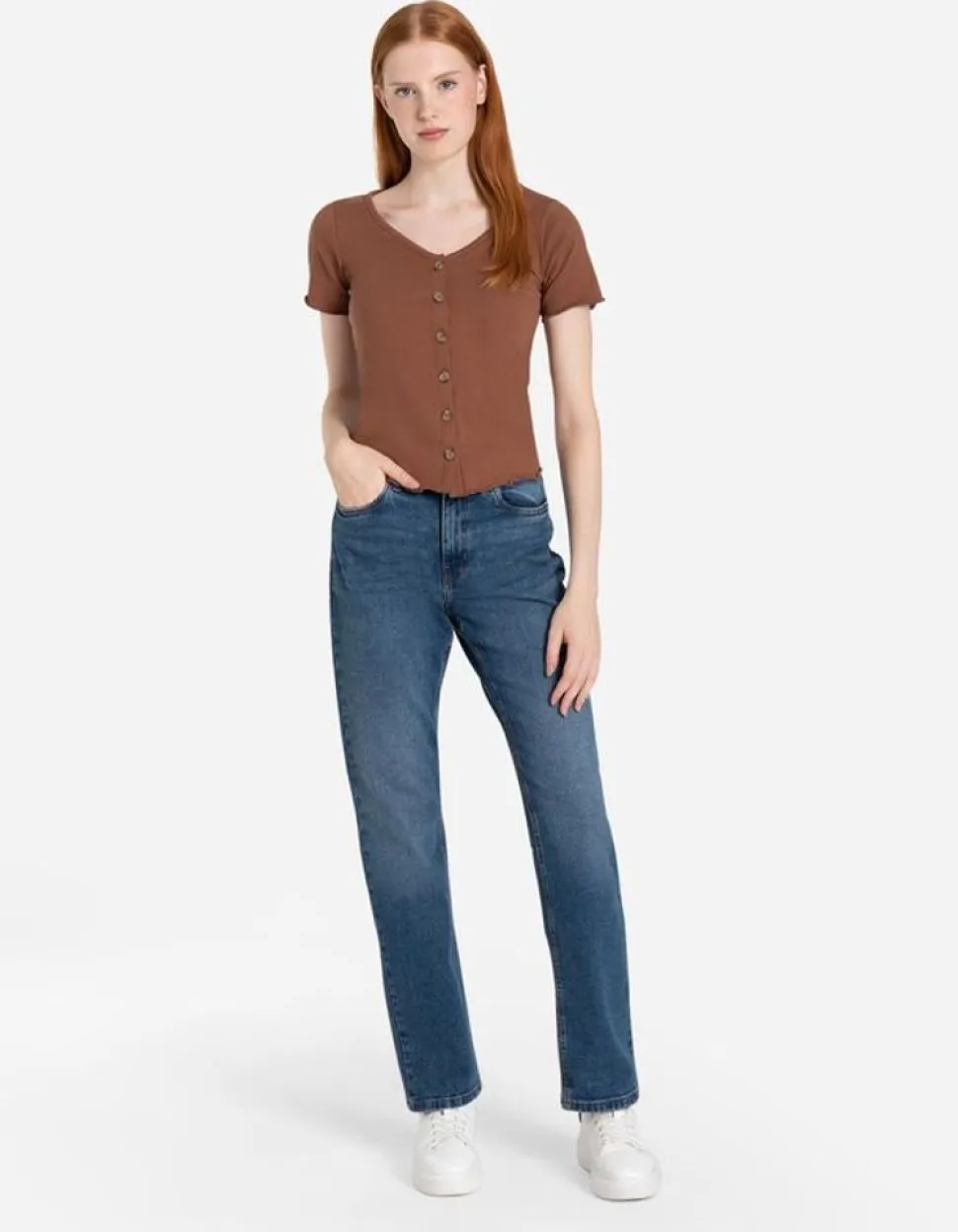 T-Shirt - Knoopsluiting