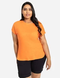 T-Shirt - Mouwen Met Vaste Omslag