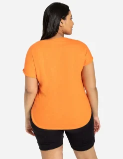 T-Shirt - Mouwen Met Vaste Omslag