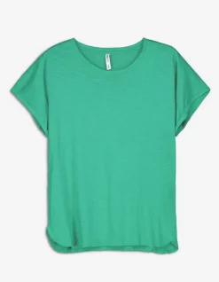 T-Shirt - Mouwen Met Vaste Omslag