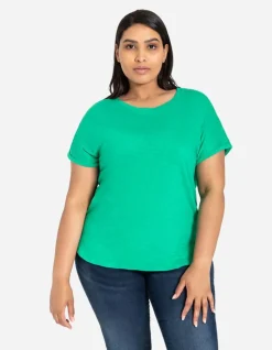 T-Shirt - Mouwen Met Vaste Omslag