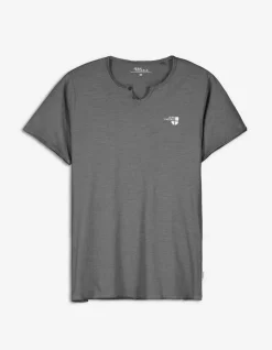 T-Shirt - Ronde Hals Met Knoopjes