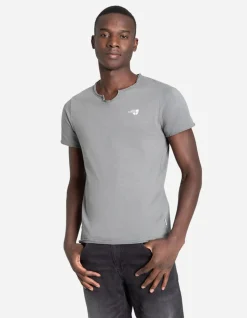 T-Shirt - Ronde Hals Met Knoopjes