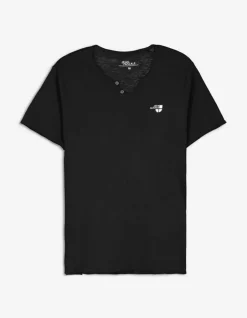 T-Shirt - Ronde Hals Met Knoopjes