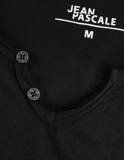 T-Shirt - Ronde Hals Met Knoopjes