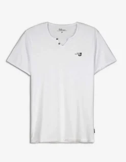 T-Shirt - Ronde Hals Met Knoopjes