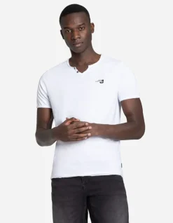 T-Shirt - Ronde Hals Met Knoopjes