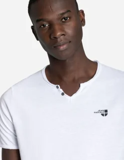 T-Shirt - Ronde Hals Met Knoopjes