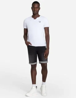 T-Shirt - Ronde Hals Met Knoopjes