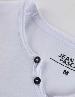 T-Shirt - Ronde Hals Met Knoopjes