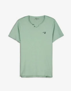 T-Shirt - Ronde Hals Met Knoopjes
