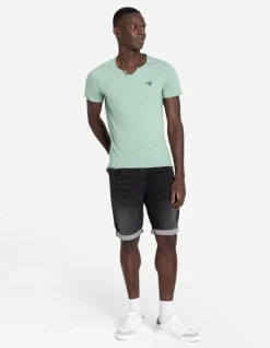 T-Shirt - Ronde Hals Met Knoopjes