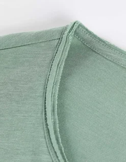 T-Shirt - Ronde Hals Met Knoopjes