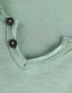 T-Shirt - Ronde Hals Met Knoopjes
