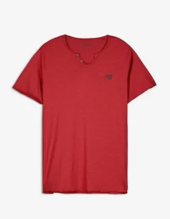 T-Shirt - Ronde Hals Met Knoopjes