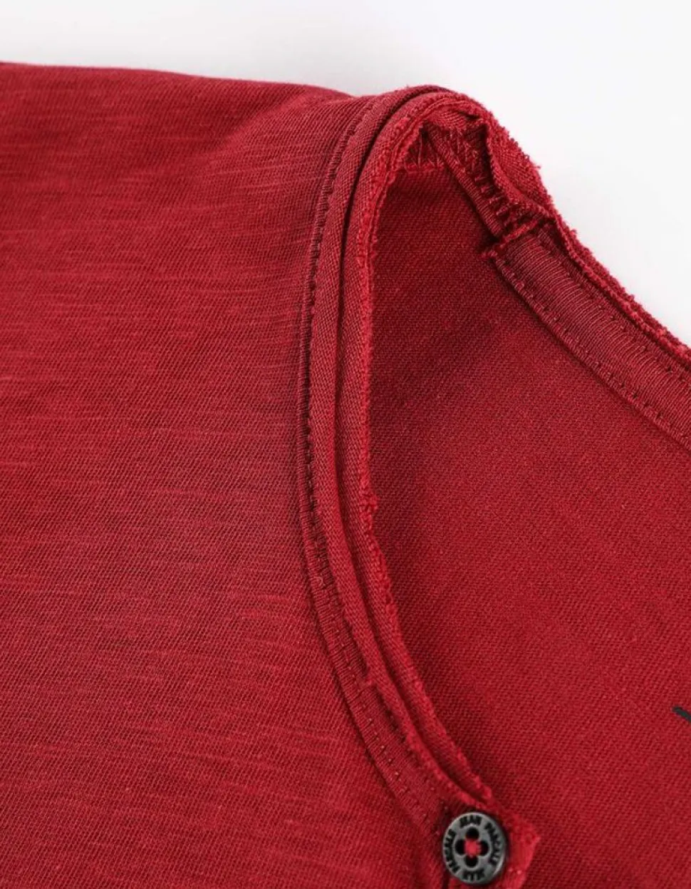 T-Shirt - Ronde Hals Met Knoopjes