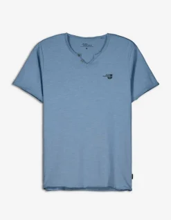 T-Shirt - Ronde Hals Met Knoopjes