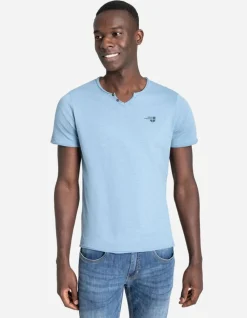 T-Shirt - Ronde Hals Met Knoopjes