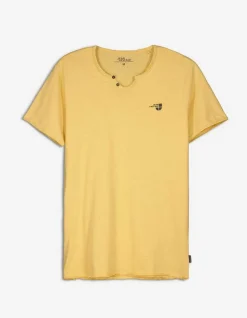 T-Shirt - Ronde Hals Met Knoopjes