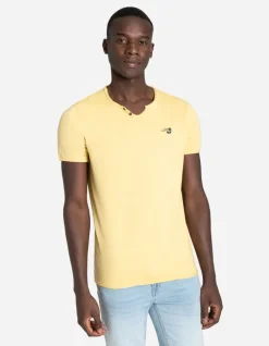 T-Shirt - Ronde Hals Met Knoopjes