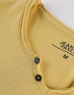 T-Shirt - Ronde Hals Met Knoopjes
