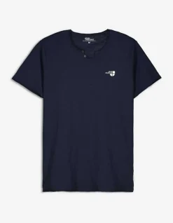 T-Shirt - Ronde Hals Met Knoopjes