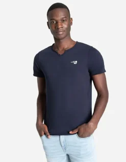 T-Shirt - Ronde Hals Met Knoopjes